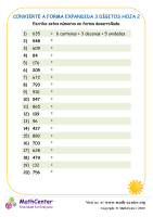 Convierte A Forma Expandida 3 Dígitos Hoja 2