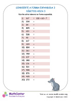 Convierte A Forma Expandida 3 Dígitos Hoja 3