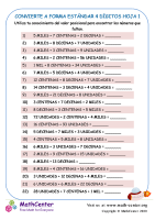 Convierte A Forma Estándar 4 Dígitos Hoja 1