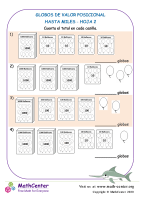 Globos De Valor Posicional Hasta Miles Hoja 2