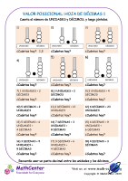 Valor Posicional: Hoja De Décimas 1