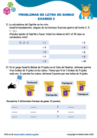 Problemas De Letra De Sumas Examen 2