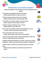 Problemas De División Examen 3