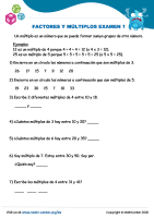 Factores Y Múltiplos Examen 1