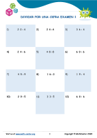 Dividir Por Una Cifra Examen 1