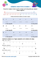 Números Negativos Examen 3