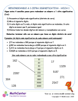 Redondeando A 1 Cifra Significativa Hoja 1