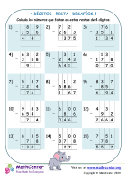 4 Dígito - Resta - Desafíos 2