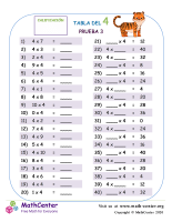 4 Prueba de tablas de multiplicar 3