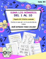 Suma los números del 1 al 10 - Paquete #2