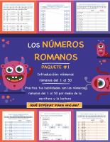 Los números romanos - Introducción: números romanos del 1 al 50