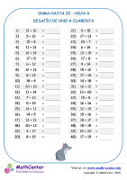 Suma - Hasta 20 Hoja 4