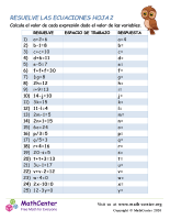 Resuelve La Ecuación #2