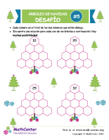 Desafío de Sumas de árbol de Navidad 5