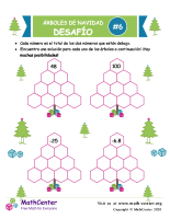 Desafío de Sumas de árbol de Navidad 6