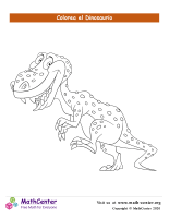 Colorear el dinosaurio N°3