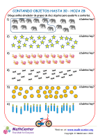 Contando Objetos Hasta 30 Hoja 2B