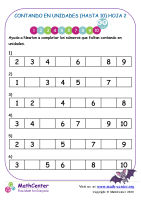 Contando En Unidades (Hasta 10) Hoja 2