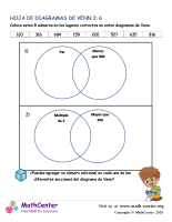 Hoja De Diagramas De Venn 3: 6