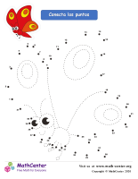 Conecta los puntos Hasta 41 - Mariposa