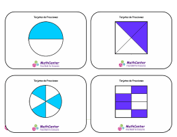 Tarjetas didácticas - Fracciones Equivalentes