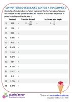 Convirtiendo Decimales Mixtos A Fracciones 3