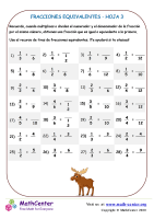 Fracciones Equivalentes Hoja 3