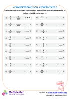 Convierte Fracción A Porcentaje 2