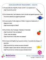 Localización De Fracciones - Hoja 8