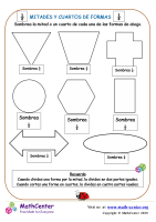 Mitades y cuartos de formas