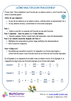 Cómo Multiplicar Fracciones