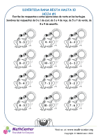 Divertida Resta De Ranas A 10 Hoja 1