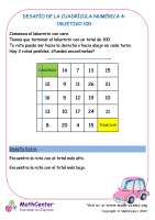 Desafío De La Cuadrícula Numérica 4: Objetivo 100