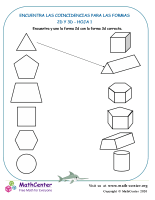 Encuentra Las Coincidencias Para Las Formas 2D Y 3D Hoja 1