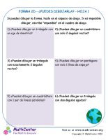 Forma 2D - ¿Puedes Dibujarla? Hoja 1