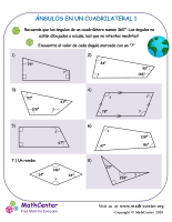 hoja de trabajo de tipos de angulos