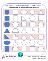 Encuentra La Coincidencia Para La Forma Hoja 3