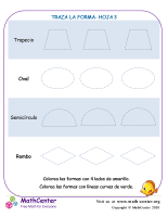Traza La Forma Hoja 3