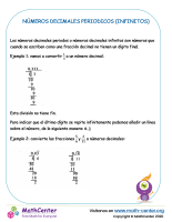 Números Decimales Periodicos (Infinitos)