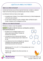 ¿Qué es un árbol de factores?