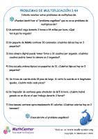 Problemas De Multiplicación 3.4A