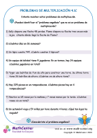 Problemas De Multiplicación 4.1C