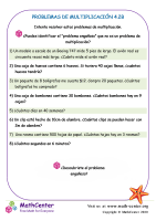 Problemas De Multiplicación 4.2B