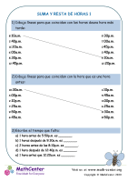 Suma Y Resta De Horas 1