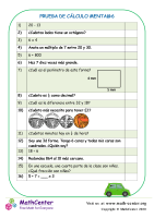 Cálculos Mentales Hoja 4:6