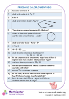 Prueba De Cálculo Mental 5:5 (A)