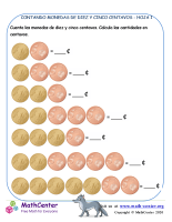 Contando diez y cinco céntimos de Euro 1