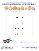 Encuentra La Coincidencia Para Las Monedas (Euro) 4:1