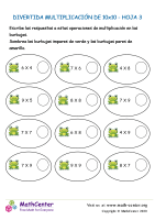 hojas de trabajo de matematicas multiplicacion 3er grado