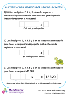 Multiplicación: 4Dígitos Por 1Dígito Desafío 1